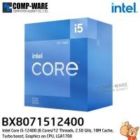 ราคา CPU BX8071512400 Intel Core i5-12400 (6 Cores/12 Threads, 2.50 GHz, 18M Cache, Turbo boost, Graphics on CPU, LGA1700),3Y (22600714422)
