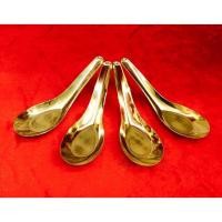 ราคา ช้อนทองเหลือง (ราคาต่อชิ้น) ทองเหลือง แท้100% ช้อน จาน ชาม ช้อนส้อม (14014384748)