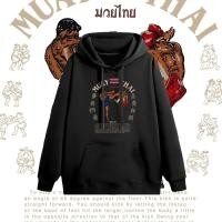 ราคา เสื้อสเวตเตอร์มวยไทยแขนยาวมีฮู้ด unisex (27751441169)