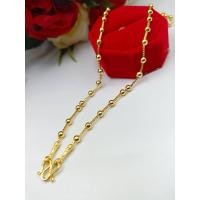 ราคา k703 สร้อยคอ ลายโซ่สลับไข่ปลา หนัก 2 สลึง ยาว 20-24 นิ้ว (18433398342)