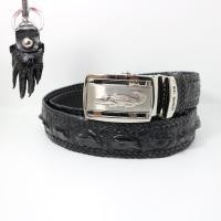 ราคา Crocodile เข็มขัดหนังจระเข้แท้ แบบถัก ผู้ชาย (ส่วนโครงกระดูกหลัง) สีดำ แถมพวงกุญแจมือจระเข้มูลค่า 390 บาท (10923186037)