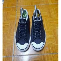 ราคา รองเท้าผ้าใบลำลองหนังLACOSTEสีดำ (25027385889)