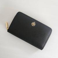 ราคา กระเป๋าสตางค์ใบยาวกลาง New Tory Burch Emerson Mini Continental Walletสีดำ มีซิปรอบ รอเช็คสต๊อกก่อน (26463536849)