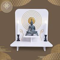 ราคา หิ้งพระโมเดิร์น หิ้งพระพิฆเนศ ผ้าทองลายไทย k10-bd16xl (12528066481)