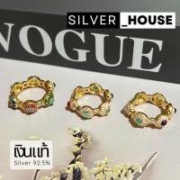 ราคา แหวนพิรอดนพเก้า แหวนเงินแท้ 92.5% พลอยแท้ ชุบทอง 22k สวยมากๆ (43700018269)