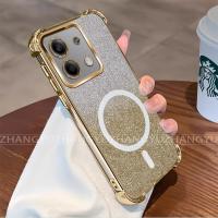 ราคา กันกระแทกCase สําหรับ Redmi Note 13 pro 4g 5g 13 pro plus เคสโทรศัพท์ 2025 กระดาษแฟลชใหม่แม่เหล็ก softCase SZ13 (43501988371)