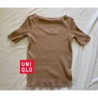 ราคา *ส่งต่อ* เสื้อยืดผ้าร่องคอปาด ไซส์L UNIQLO (23801972181)