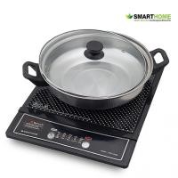 ราคา เตาแม่เหล็กไฟฟ้า 1200วัตต์SMART HOME รุ่น wpa-2009มาพร้อมหม้อแสตนเลตอย่างดี (8763190623)