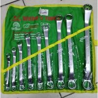 ราคา WYNN'S ชุดประแจแหวนคู่ 45 องศา 9 ตัวชุด 8-27 mm. สีด้าน (5379669173)