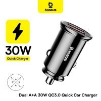 ราคา Baseus Car Charger 30W Max A+A Dual USB-A Mini Car Charger (42703804321)