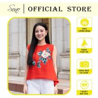 ราคา SONO - เสื้อเชิ้ตผ้าลินินลายดอกไม้เพ้นท์มือดีไซน์เนอร์อ่อนเยาว์ (27237967588)