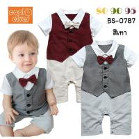 ราคา ชุดบอดี้สูทออกงาน เด็กผู้ชาย แขนสั้น ติดหูกระต่าย เสื้อกั๊กสีเทา (5558868751)