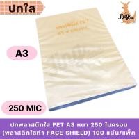 ราคา ปกพลาสติกใส PET A3 หนา 250 ไมครอน (พลาสติกใสทำ FACE SHIELD) 100 แผ่น/แพ็ค (25026323680)