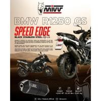 ราคา ท่อ Mivv สำหรับ BMW R 1250GS/ADVENTURE 2019 > 2023 | SLIP-ON SPEED EDGE BLACK STAINLESS STEEL (27856172449)