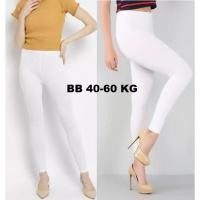 ราคา Putih เลกกิ้งสีขาวล้วน / เลกกิ้งผู้หญิง / เลกกิ้งขายาวสีขาวล้วน / กางเกง Lejing (28682314436)