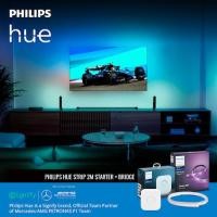 ราคา Philips Hue Strip 2m starter ไฟเส้นอัจฉริยะ 16ล้านเฉดสี ตัวเริ่มต้น + extension 1m + Philips Hue Bridge (28211811622)