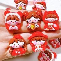 ราคา [100ในสต็อก] กิ๊บติดผมเรซินสาวปีใหม่สดใสอุปกรณ์เสริมเครื่องประดับ DIY ครีมตกแต่งโทรศัพท์มือถือวัสดุเสื้อคลุมแฮนด์เมด (26467474156)