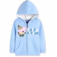 ราคา เสื้อกันหนาวเด็ก 7-8 ปี แบรนด์แท้ เนื้อผ้าหนา นุ่ม มีฮู้ด มีหมวก สีฟ้า ลาย เปปป้าพิก หมู peppa pig เสื่อกันหนาว เด็ก ซิป (7310516013)