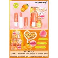 ราคา 29403-03A Kiss beauty COLOR CHANGE ลิปบาล์ม บำรุงริมฝีปาก กลิ่นหอมผลไม้ 4 กลิ่น (26569169435)