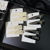 ราคา คลิปข้างใหม่เรียบง่าย คลิปปากเป็ดหรูหรา คลิปหน้าม้า คลิปแฟชั่นสไตล์สาวอังกฤษ Miu Miu (27633807218)