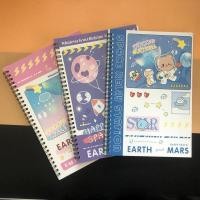 ราคา (12 ชิ้น) No.719 สมุดสันห่วงเล่มใหญ่ ปกลายการ์ตูน คละลาย (27923872519)