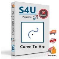 ราคา S4U - Curve To Arc V.1.0.0 ( เครื่องมือเส้นโค้งถึงส่วนโค้ง ) | Plugin for Sketchup 2022-2024 (27954206804)