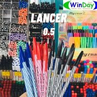 ราคา ปากกา ปากกลูกลื่น ปากกา Lancer Spiral (คละสี) สีน้ำเงิน สีแดง สีดำ (3198345680)