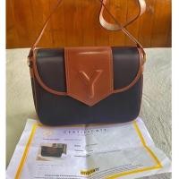 ราคา ysl crossbody bag yvessaintlaurent ของแท้ อีฟส์ แซงต์ สะพายข้าง กระเป๋ามือสอง แบรนด์เนม (21035869553)