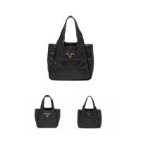 ราคา แท้ 100%/PRADA/กระเป๋าผู้หญิง/หนังแกะนุ่มสีดำ/กระเป๋าโท้ต/กระเป๋าถือ (29427909256)