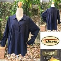 ราคา 2sis1bro แบรนด์แท้ Talbots เสื้อเชิ้ต แขนยาว ผูกโบว์ที่แขน มือสอง พร้อมส่ง sz 2X (2026370077)