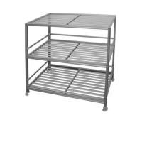 Sanki ชั้นคว่ำจานอลูมิเนียม 3 ชั้น แบบตะแกรง ขนาด 98 x 49 x 85 ซม. รุ่น DSA M03L