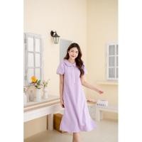 ราคา Blooming dress - baby purple เดรสยาวผูกโบว์สีม่วงพาสเทล (22547404800)