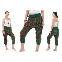 ราคา กางเกงแม้วผ้าฝ้าย กางเกงม้งผ้าต่อ สไตล์โบฮีเมียน (18289006375)