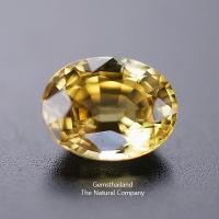 ราคา พลอยบุษราคัมดิบ (ธรรมชาติ) ไม่ผ่านการเผา สีเหลืองมะนาว สวย ไฟ 5 ดาว น้ำหนัก 1.71 กะรัต (16693976468)