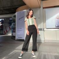 ราคา something apparels กางเกง size xs Pockets pockets black (25862685087)