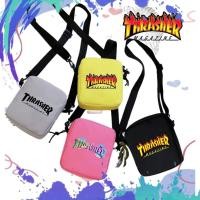 ราคา Thrasher Magazine กระเป๋าสะพายเด็ก Unisex Boys Girls Fashion Series A5 (40102702468)