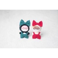 ราคา ชุดตุ๊กตา เอี๊ยม+โบว์ 10/15/20cm (14098468751)
