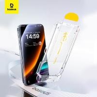 ราคา Baseus ใหม่ 2 ชิ้นปกป้องหน้าจอสําหรับ iPhone 1516 Pro Max กระจกนิรภัยสําหรับ iPhone 16 Pro Plus Clear Anti-Peeping ฟิล์มป้องกัน (29368263593)