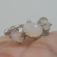 ราคา แหวนแฟชั่นโอปอลแท้ size 6 (Natural UnHeated Opal Ring) (1122055383)