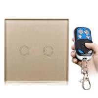 ราคา สวิทซ์ไฟแบบสัมผัส2ปุ่มพร้อมรีโมทไร้สายเล็กRemoteControlSwitchWireless220V (772597226)