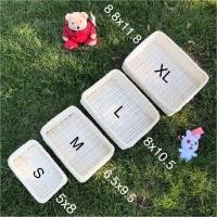 ราคา ตระกร้าหวาย เนื้อเส้นหวายสีขาว Size S / M / L / XL หวายแท้!! 100% (792532988)