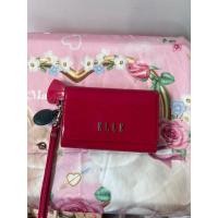 ราคา กระเป๋าตังค์ ELLE ชมพู หนังแก้ว (22620337371)