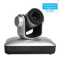 ราคา [จัดส่งรวดเร็ว] Full HD 1080P Video Conference Cam 20X Optical 12X ซูมดิจิตอลโฟกัสอัตโนมัติกล้อง PTZ พร้อม HD/3G-SDI/LAN/RS232C-OUT อินเทอร์เฟซเอาต์พุตรีโมทคอนโทรลสําหรับ (41700891784)