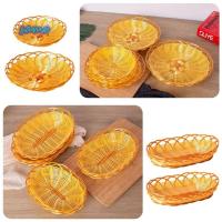 ราคา จานใส่อาหาร SAMO, ตะกร้าหวายเลียนแบบพลาสติกสาน, เก็บอาหารทรงกลมอาหารเช้าเค้กขนมขบเคี้ยว (40858289908)