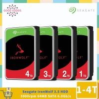 ราคา Seagate IronWolf 1TB 2TB 3TB 4TB 3.5 HDD 5900 RPM 64MB แคช SATA 6 กิกะไบต์/วินาทีฮาร์ดไดรฟ์ภายใน NAS Storage Server Enterprise Array ฮาร์ดดิสก์ (24672320648)