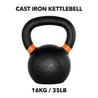 ราคา ลูกตุ้ม CAST IRON KETTLEBELL (เหล็กหล่อ) เกรดสุงสุด 16KG / 35LB (24622793126)