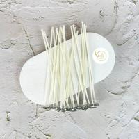 ราคา A&A: ไส้เทียนเชือกถักสีขาวชุบพร้อมฐานรอง 20 ชิ้น (8961174720)