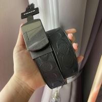 ราคา แท้ พร้อมส่งเข็มขัด WIDE HARNESS CUT-TO-SIZE REVERSIBLE PEBBLE LEATHER BELT (COACH F64840) (9450375240)