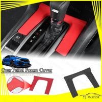 ราคา สําหรับ 2016 - 2021 Honda Civic FC FK แผงเกียร์ 10th Civic เกียร์ Shift U รูปร่างกรอบ ABS Faux Fur Suede ฝาครอบ (26980598486)