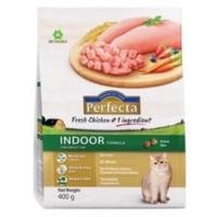 ราคา อาหารเเมว perfecta indoor400g สูตรพรีเมี่ยม (17719218438)